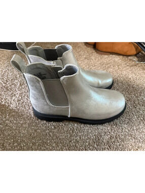 Girls silver Sonoma ankle boots